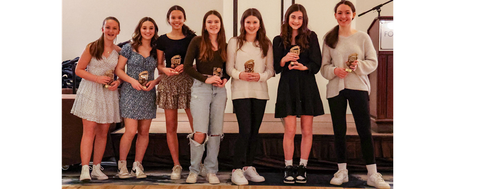 8th Grade Girls Award winners